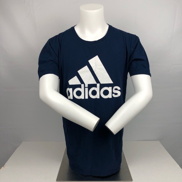 adidas Other - Adidas Navy Blue White Logo Short Sleeve Tee Shirt